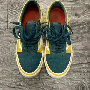 Vans Pro Cushion- Green and Yellow 9.5